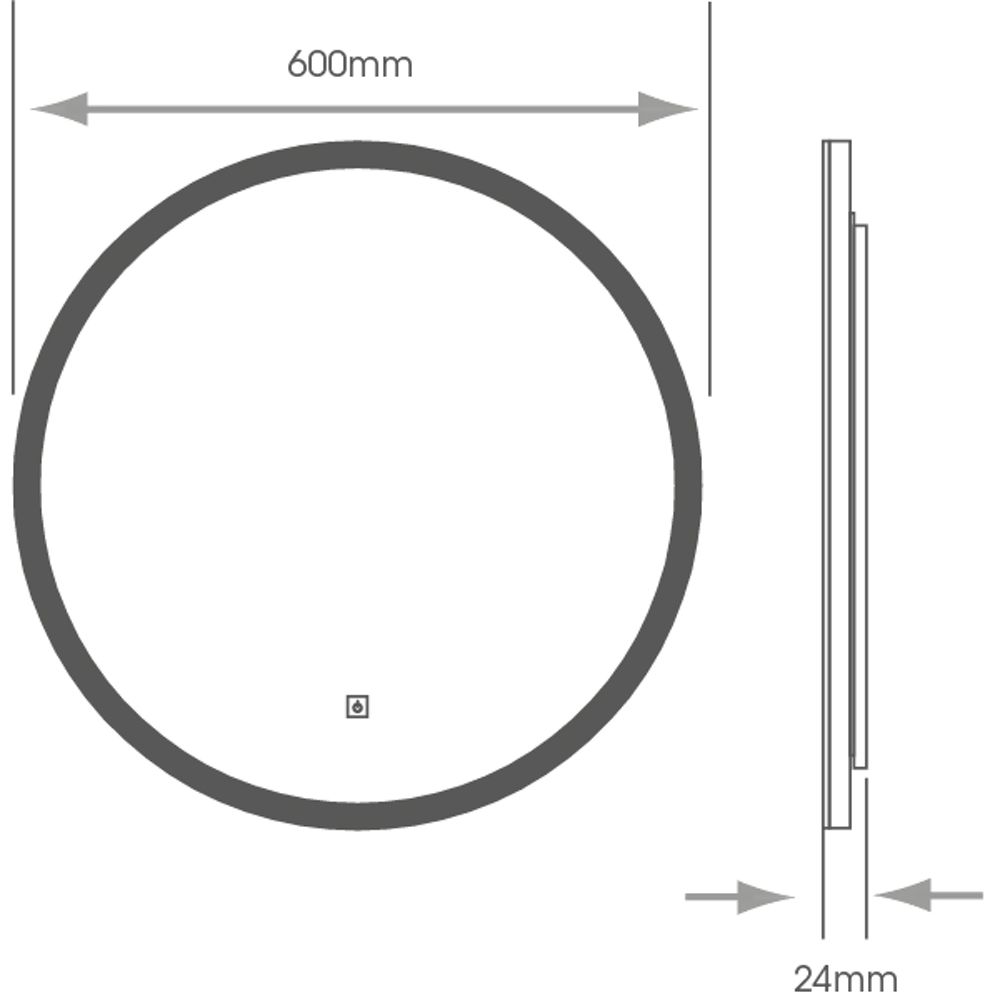 Oslo Round LED Bathroom Mirror